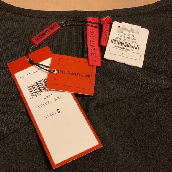 LOVE SCARLETT Ladder Sleeve Fit/Flare knit dress Sz S BNWT - Picture 5 of 5